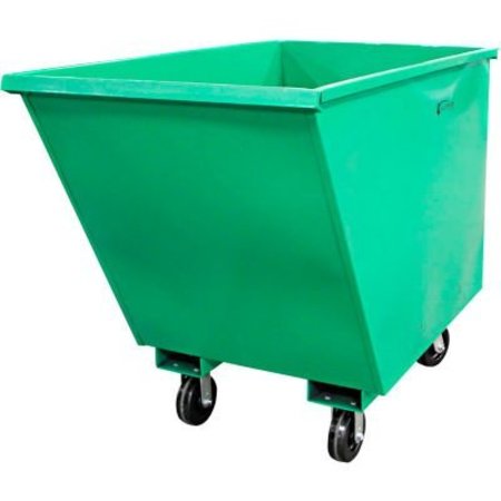 VALLEY CRAFT Valley CraftÂ EZ Dump Auto-Lock Steel Mobile Hopper 1 Cu. Yd. Cap., 2000 Lb. Cap., Green F89680